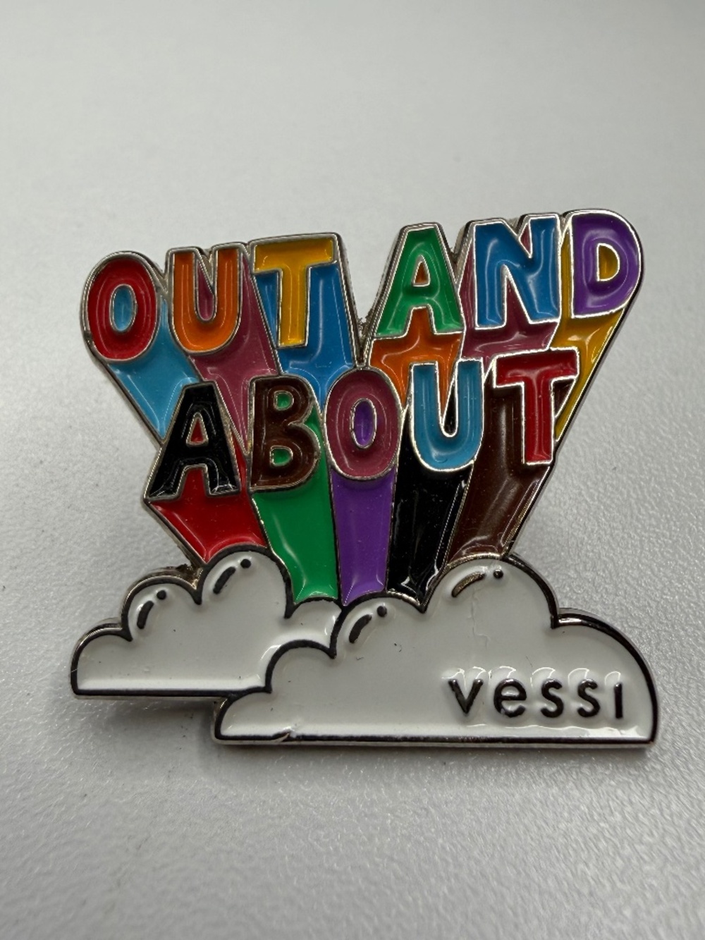 Limited Edition Vessi 'Out and About' 2021 Pride Rainbow Weekend Collectible Pin